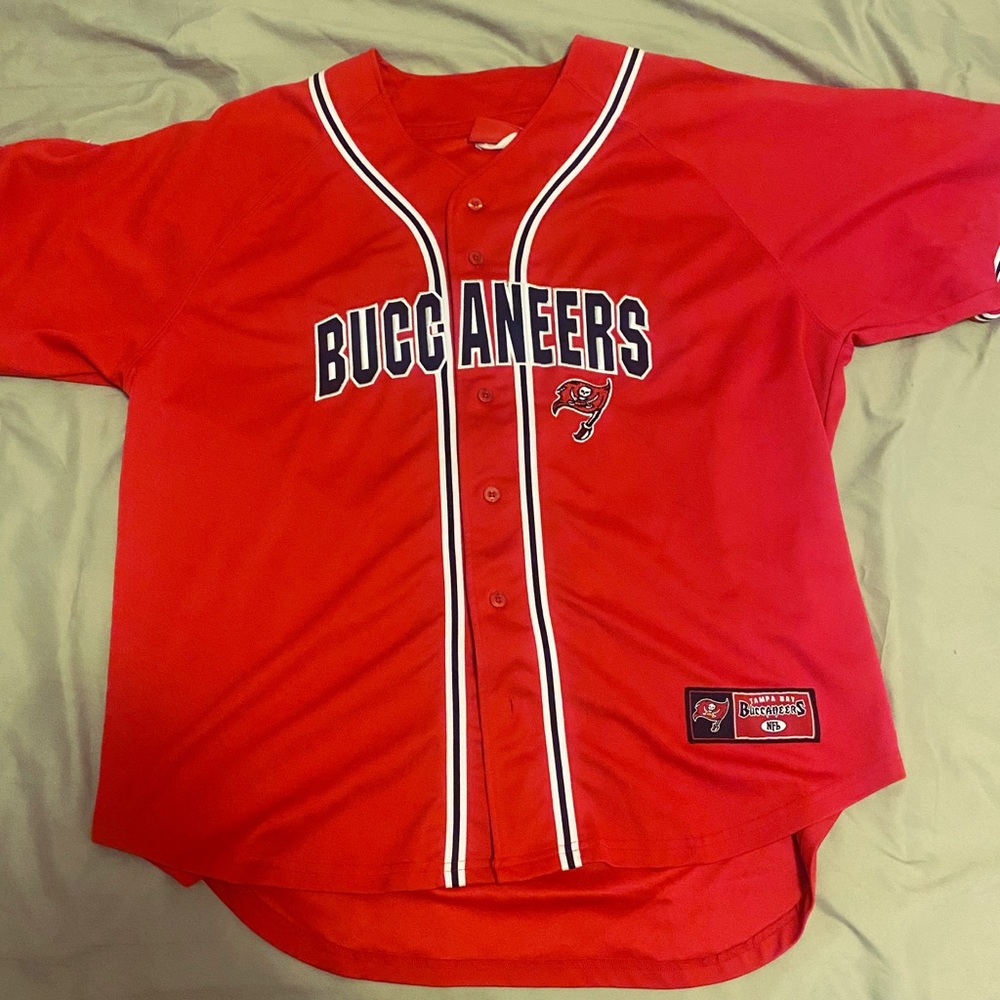 NFL Tampa Bay Buccaneers Red baseball Jersey